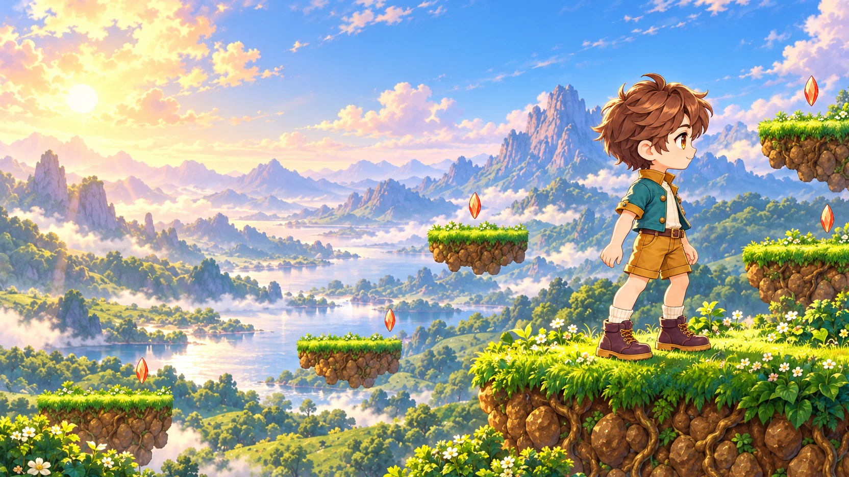 Rowan: The Amber Glade — Promotional composition · not gameplay