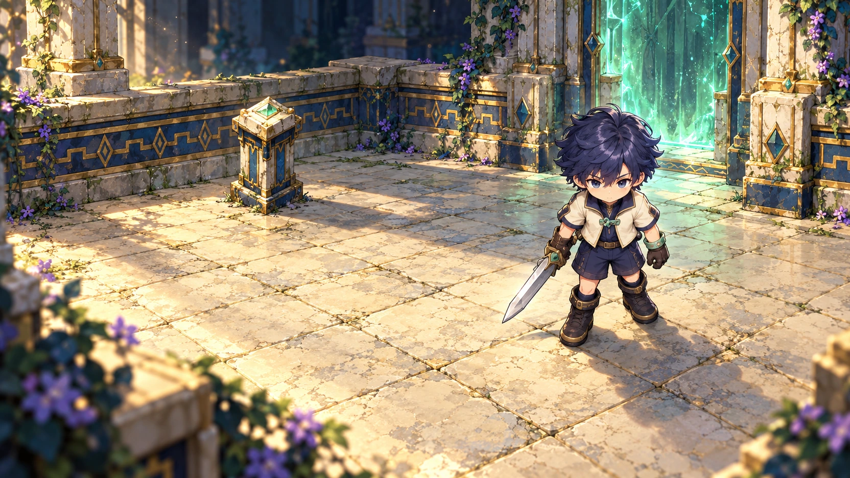 Fantasy Room ARPG — Promotional composition · not gameplay